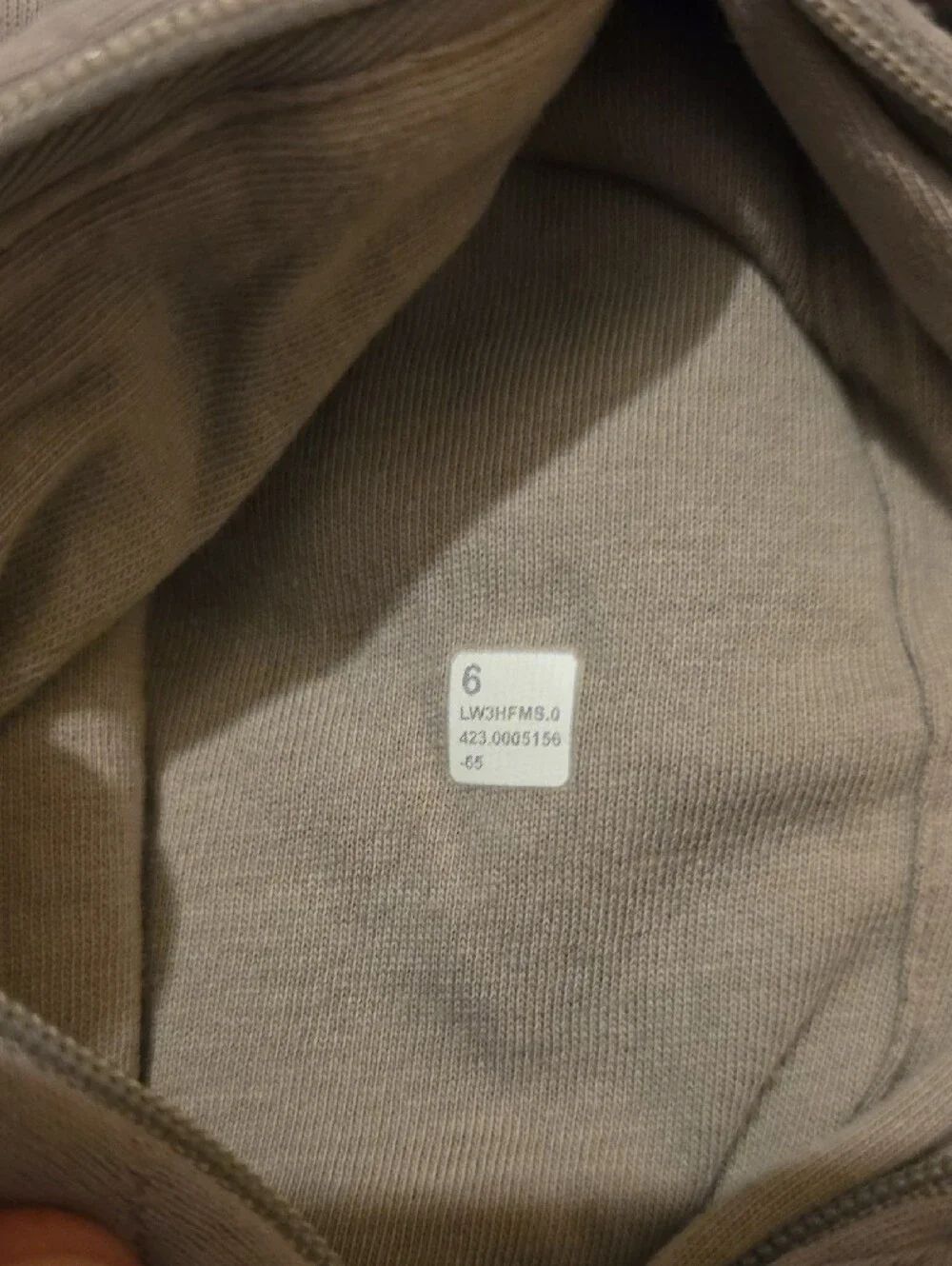 Lululemon Quilted Cropped Bomber Jacket - Light Gray/Taupe Size 6